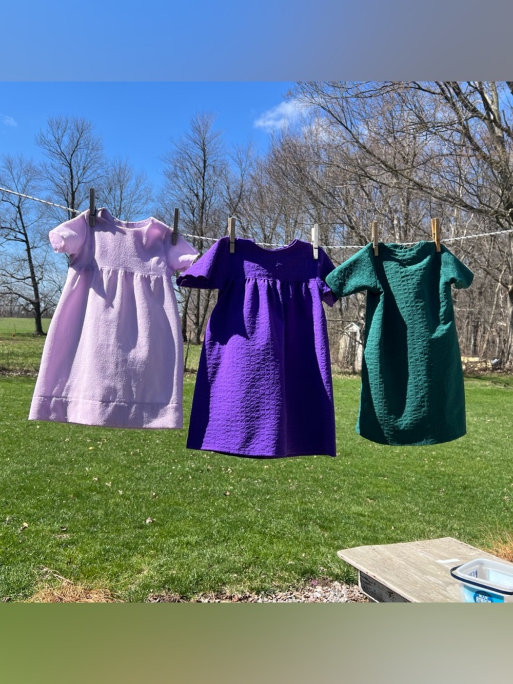 Amish baby girl dresses set of 3